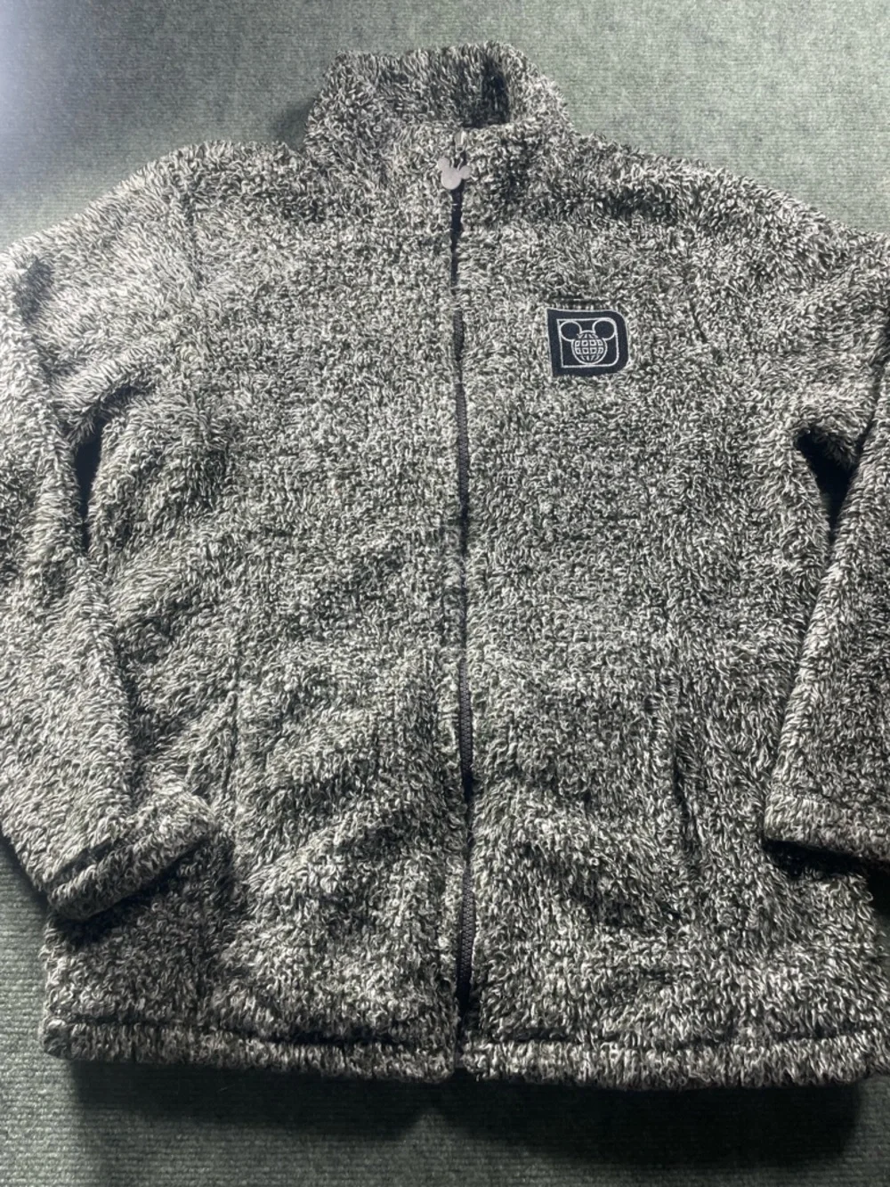 Disney Women's Green Faux‎ Sherpa Zip Jacket